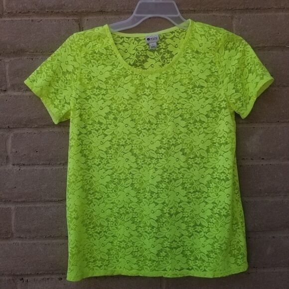 Neon green swim suit coverup. Sz L - Picture 6 of 11